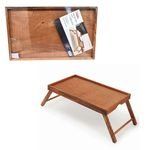 Home Basics Folding Multi-Purpose Wood Bed Tray