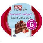 DÃ©cor USA Microsafe 8.5 Inch Microwave Cooking Cake Tray