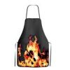 Barbecue Apron with Flame Design