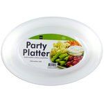 White Plastic Party Platter