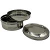 Greentainers BPA Free Stainless Steel Round 2-Tier Container with Lid