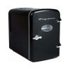 Retro 6 Can Mini Beverage/Skincare Cooler, Black