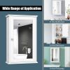 Wall Mounted Bedroom Mirror Jewelry Cabinet Bathroom Storage Box