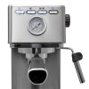 Espresso Machine, 15 Bar, Silver, Stainless Steel, Steam Wand