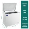 ORIKOOL Chest Freezer 7.0 Cu.ft Solid Top Commercial Deep Chest Freezers with Lockable Stay-Open Lid Painted for Back-of-House Bulk Storage