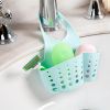 Adjustable Snap Button Type Sink Drain Basket Hanging Drain Basket Dish Cloth Sponge Holder Storage Basket Kitchen Accessories