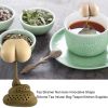 1pc Reusable Silicone Tea Infuser Creative Poop Shaped Funny Herbal Tea Bag Coffee Filter Diffuser Strainer Tea Accessories Home Kitchen Accessories