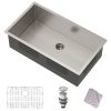 32-Inch Undermount Kitchen Sink 16 Gauge Stainless Steel Single Bowl - 32 x 19 x 10 Inch Deep Basin