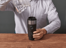 portable car coffee machine.  Capsule + coffee extraction espresso 50 cups, 1200 mAh, integrated 60ml-150ml, car coffee charging