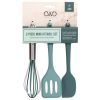 Cook with Color 3 Piece Mini Cooking Utensil Set in Teal