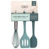 Cook with Color 3 Piece Mini Cooking Utensil Set in Teal