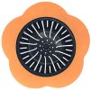 Flower Shaped Kitchen Sink Strainer Floor Drainer Bathtub Cover Drain Tub Stopper Strainers for Floor Laundry Bathroom 4.5inch Diameter