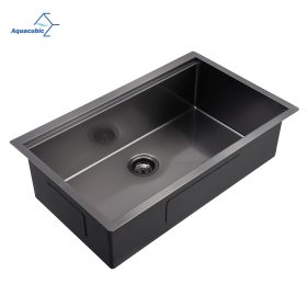 Factory Directly 30 inch or 32 inch  Multi-functional OEM Handmade SUS 304 Stainless Steel Undermount Kitchen Sink Workstation (Thickness: ACS3321A1LB)