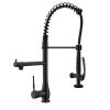 Single Handle Standard Pull Down Kitchen Faucet  Spray in Black