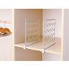 Wire Clothing Organizer Closet Shelf Dividers Cabinet Partition Storage Rack Wardrobe Division Board Clapboard Household Furniture Accessories