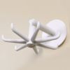 Adhesive Hooks Wall Hangers 360° Rotating Hooks for Kitchen Utensil Towel Robe Holder