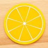 1pc Fruit Shape Cup Coaster Silicone Cup Pad Slip Insulation Pad Cup Mat Hot Drink Holder Mug Stand Home Kitchen Accessories