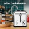 Retro Stainless-Steel Style 2-Slice Toaster